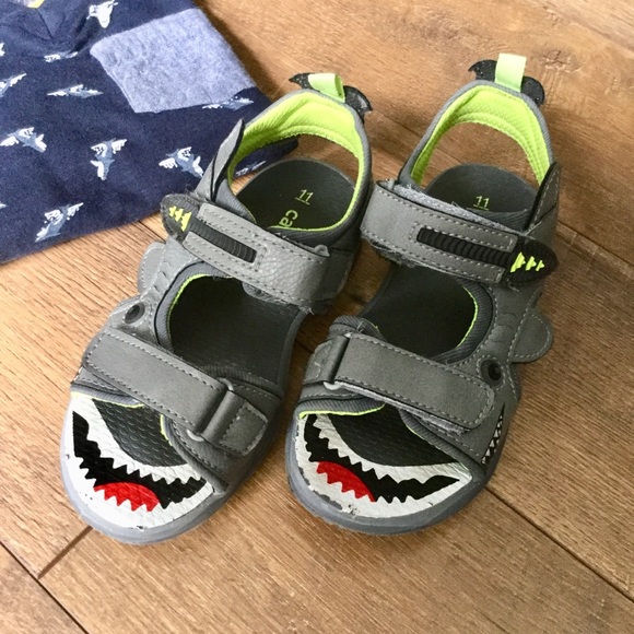 carter's shark sandals